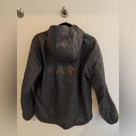 MAAP x The Arrivals Alt Road Jacket - Grey, Hooded Packable Quilted, Side Zips - Picture 9 of 12